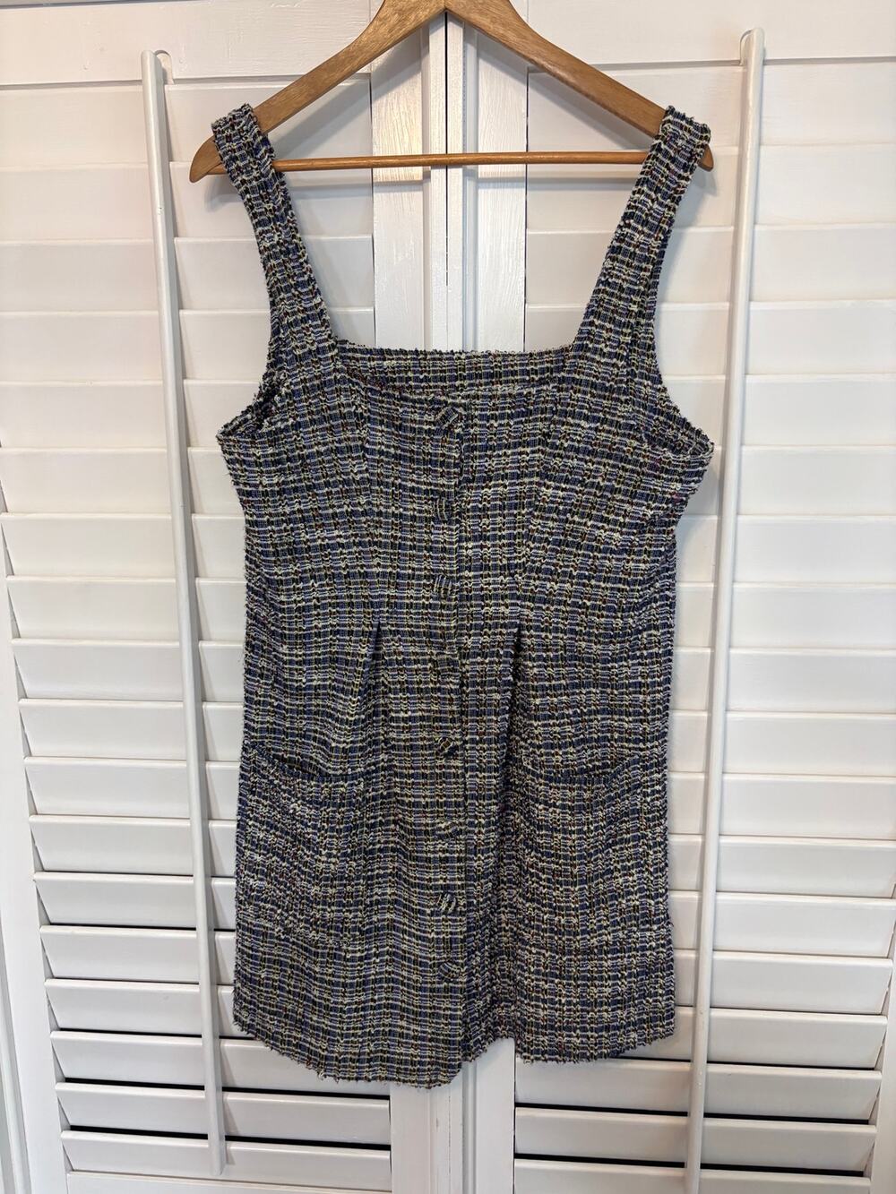Free People Navy Boucle Dress Size Small